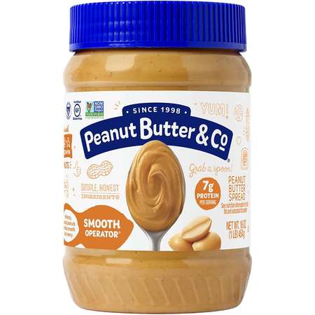 Peanut Butter & Co Smooth Operator 16 oz. All Natural Smooth Peanut Butter, PK6 17010001